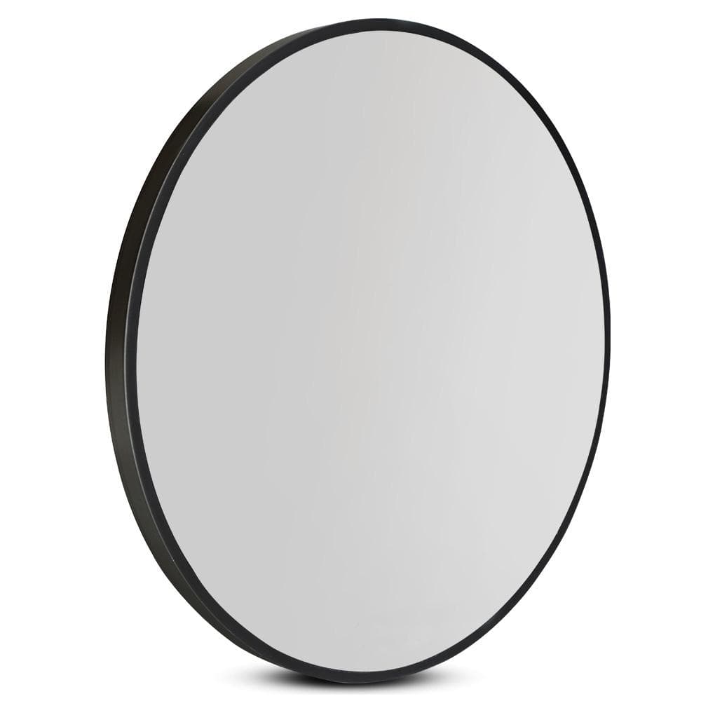 Embellir Round Wall Mirror 50cm Makeup Bathroom Mirror Frameless - Newstart Furniture