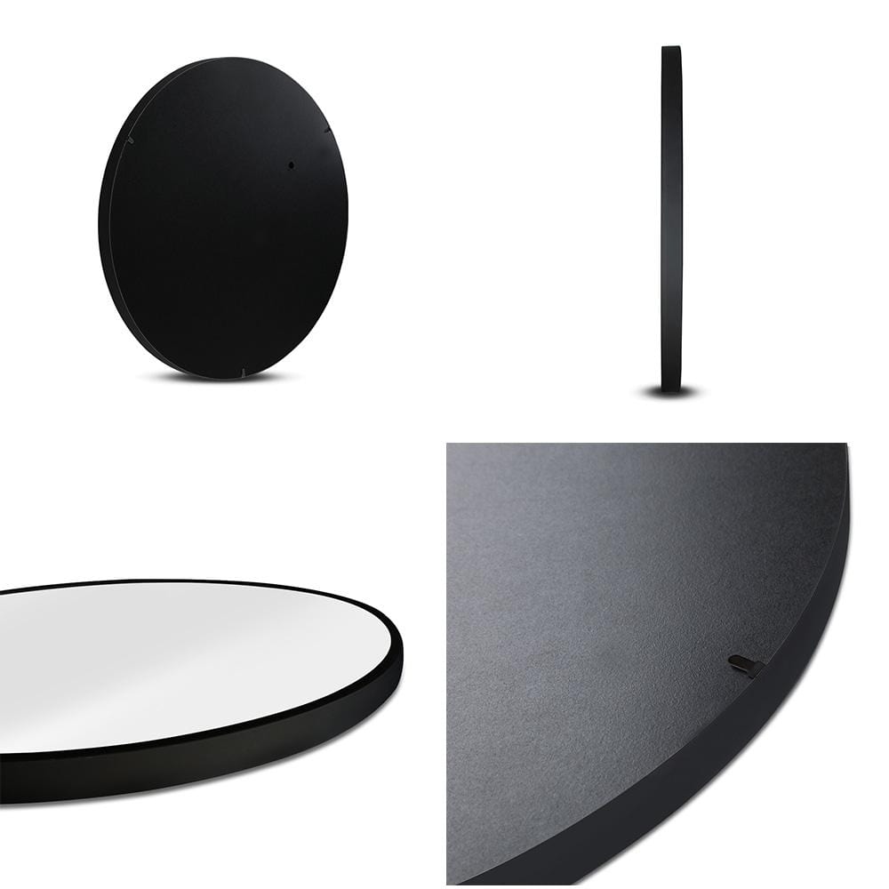 Embellir Round Wall Mirror 50cm Makeup Bathroom Mirror Frameless - Newstart Furniture