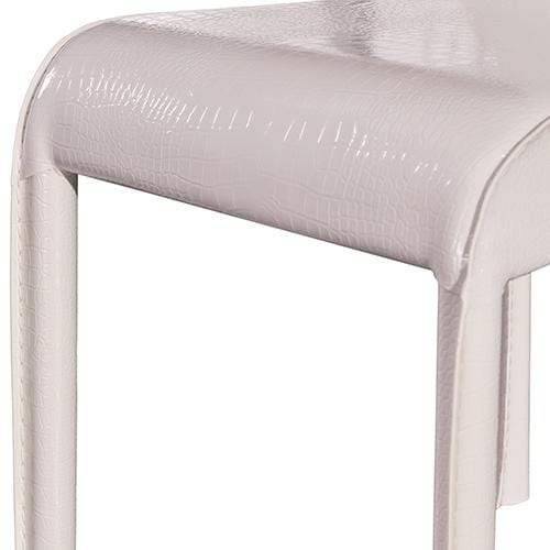 2X Espresso Dining Chair White Colour - Newstart Furniture