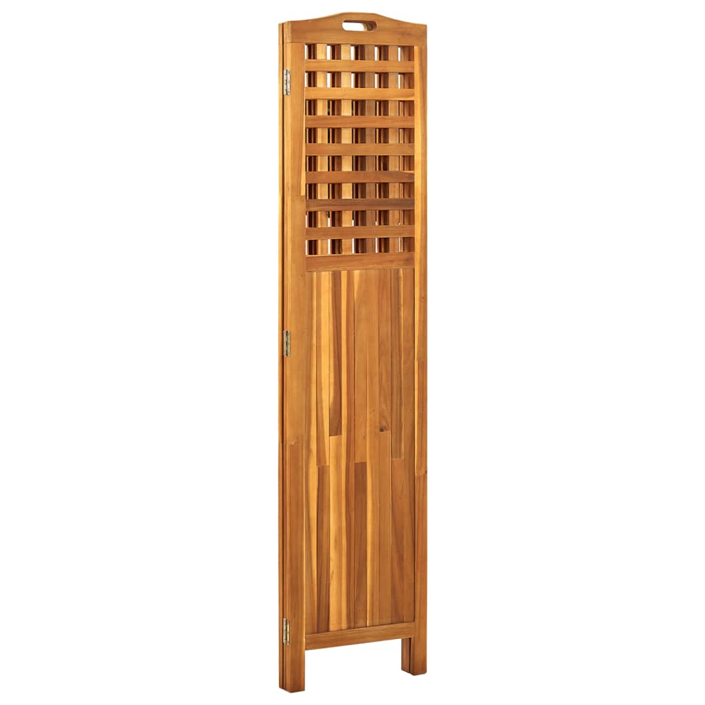 3-Panel Room Divider 121x2x170 cm Solid Acacia Wood - Newstart Furniture