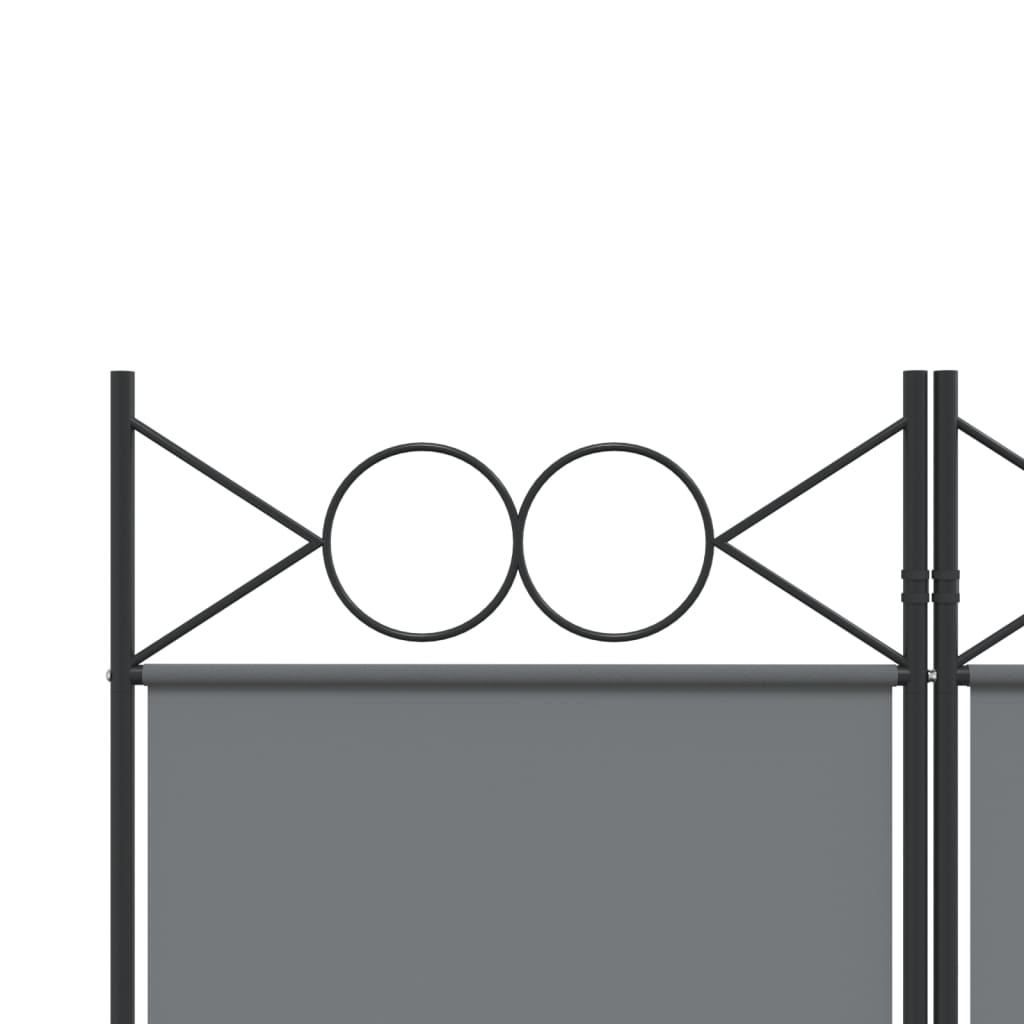 3-Panel Room Divider Anthracite 120x200 cm Fabric - Newstart Furniture