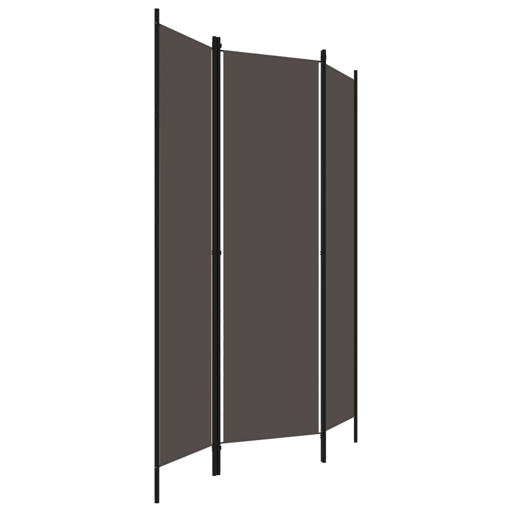 3-Panel Room Divider Anthracite 150x180 cm - Newstart Furniture