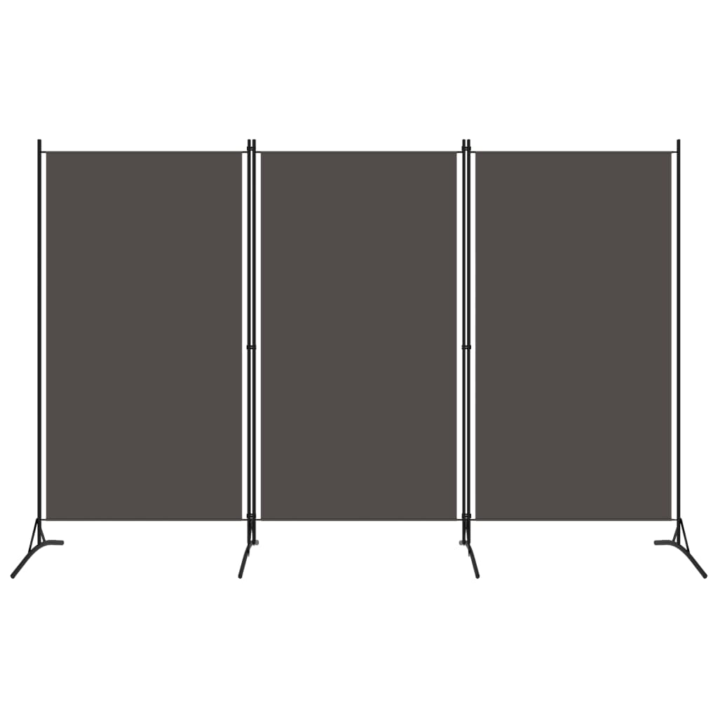 3-Panel Room Divider Anthracite 260x180 cm - Newstart Furniture