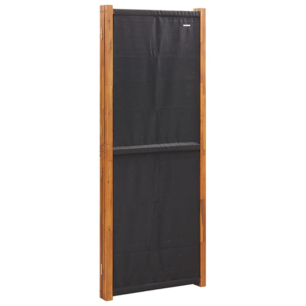 3-Panel Room Divider Black 210x180 cm - Newstart Furniture