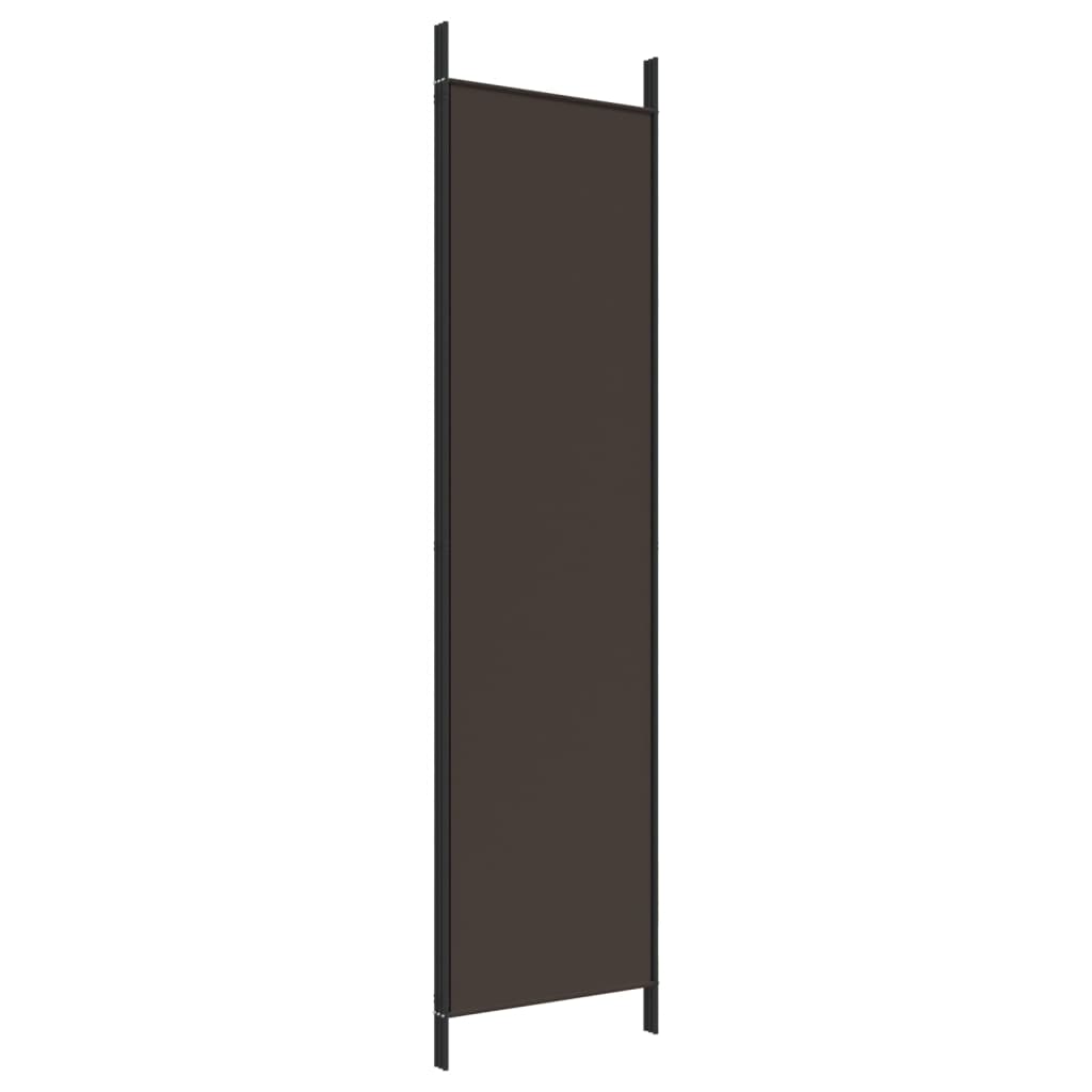 3-Panel Room Divider Brown 150x200 cm Fabric - Newstart Furniture