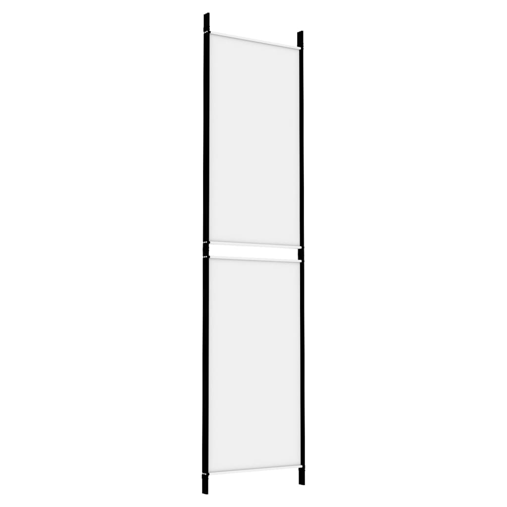 3-Panel Room Divider White 150x200 cm Fabric - Newstart Furniture