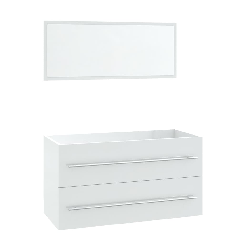 3 Piece Bathroom Furniture Set White - Newstart Furniture