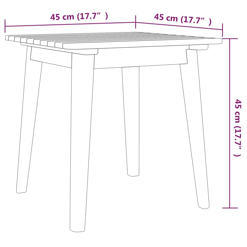 3 Piece Bistro Set Solid Acacia Wood - Newstart Furniture