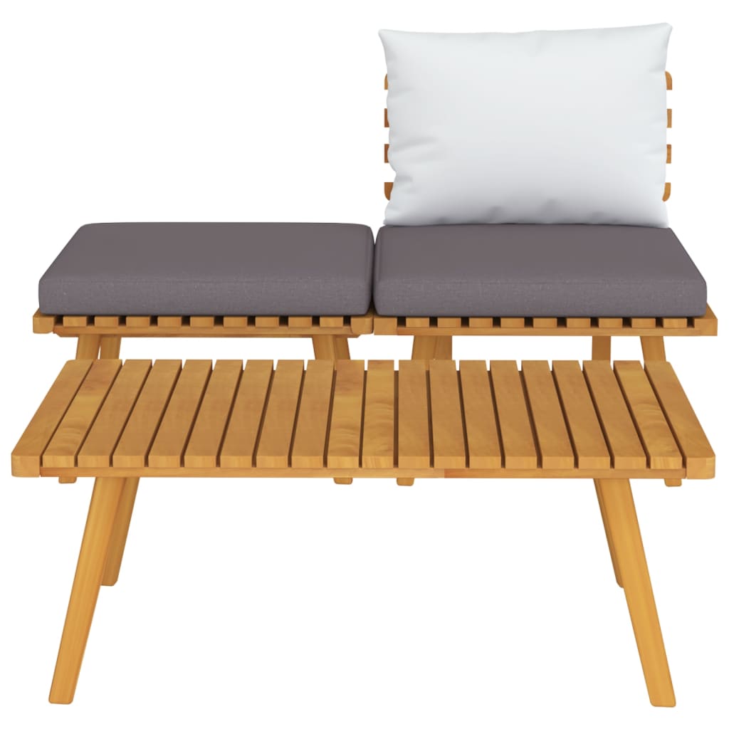 3 Piece Garden Lounge Set with Cushions Solid Acacia Wood - Newstart Furniture