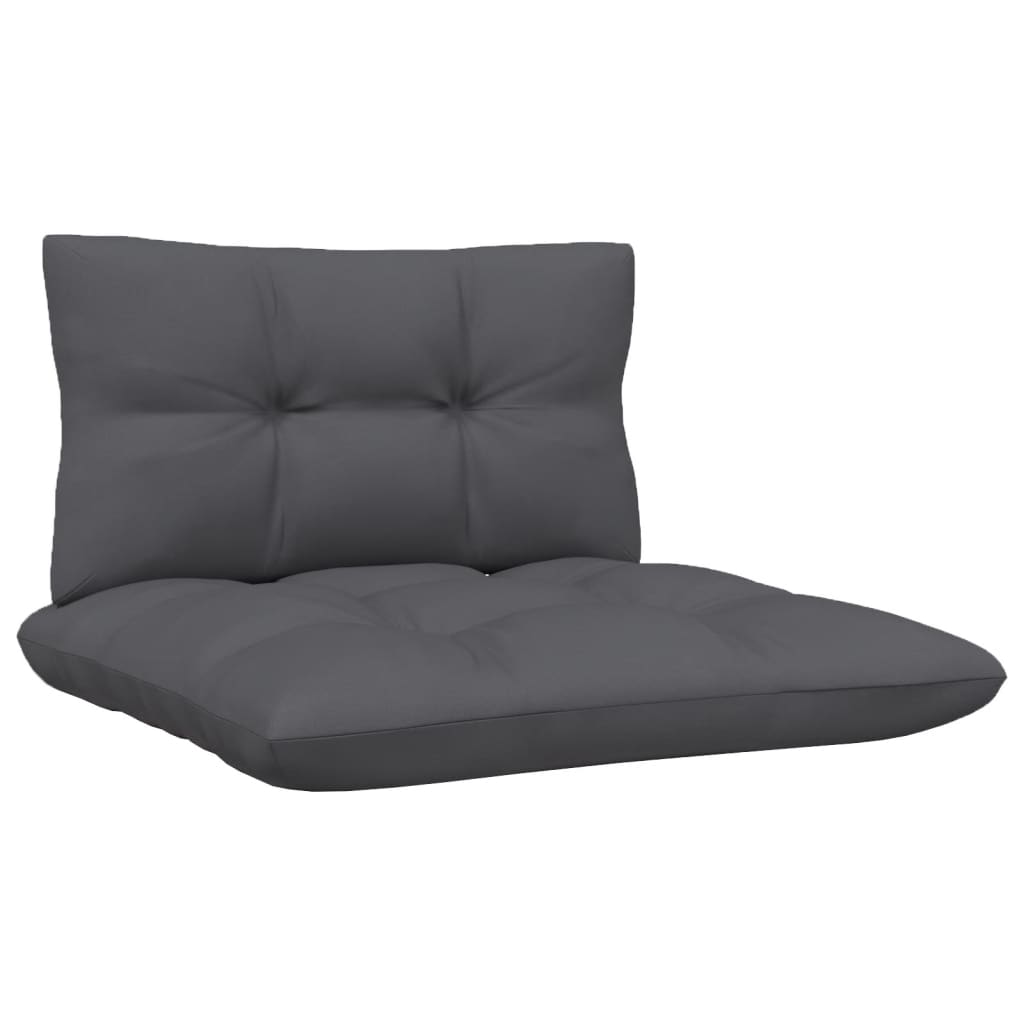 3-Seater Garden Sofa with Anthracite Cushions Solid Pinewood - Newstart Furniture