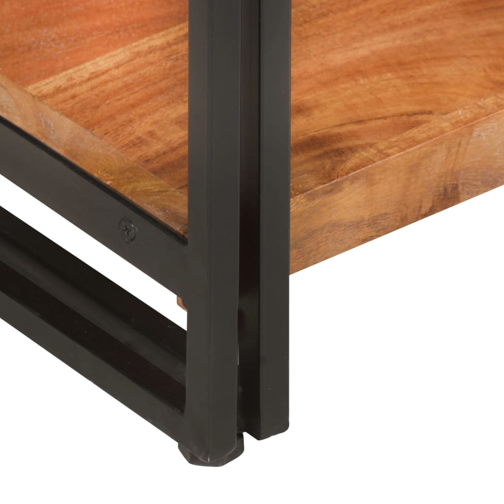3-Tier Bookcase 140x30x80 cm Solid Acacia Wood - Newstart Furniture