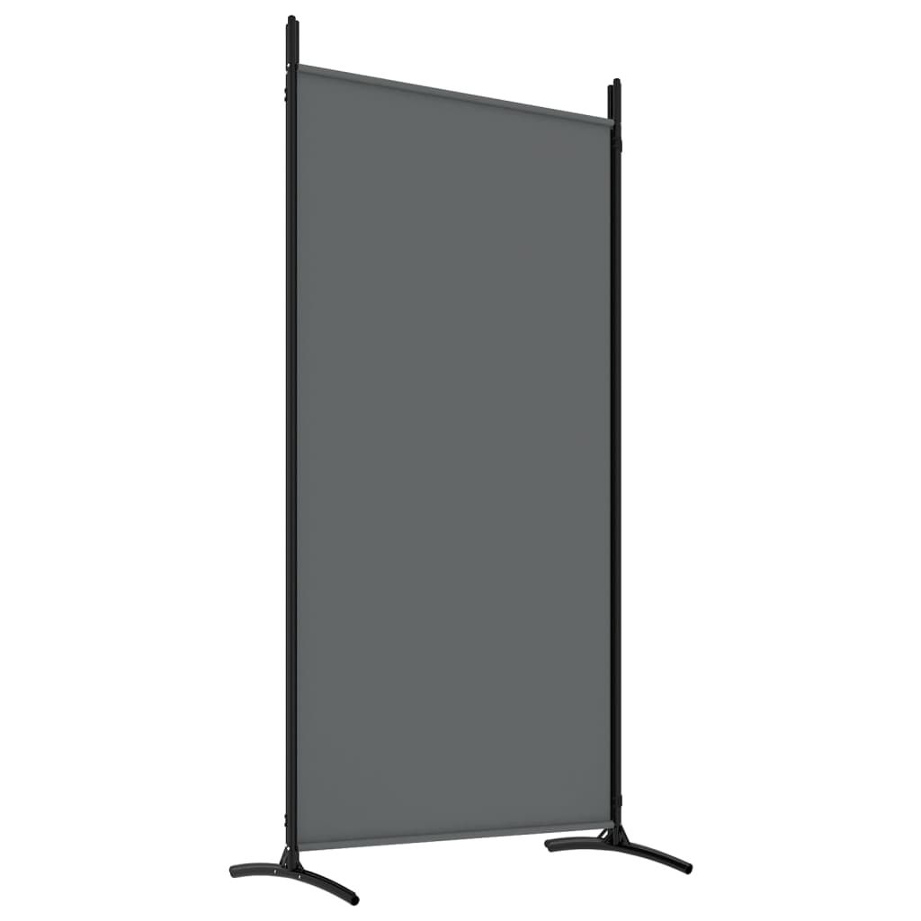 4-Panel Room Divider Anthracite 346x180 cm Fabric - Newstart Furniture