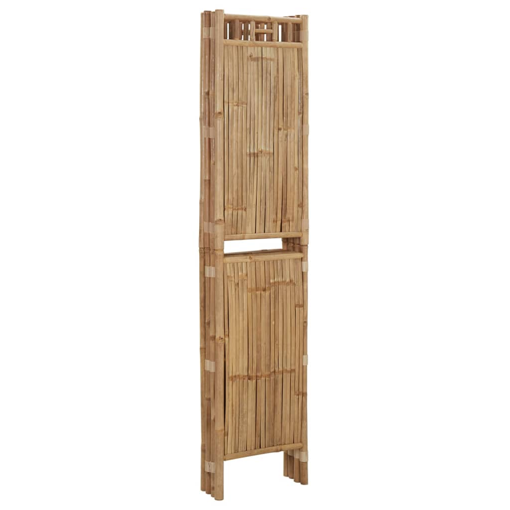 4-Panel Room Divider Bamboo 160x180 cm - Newstart Furniture