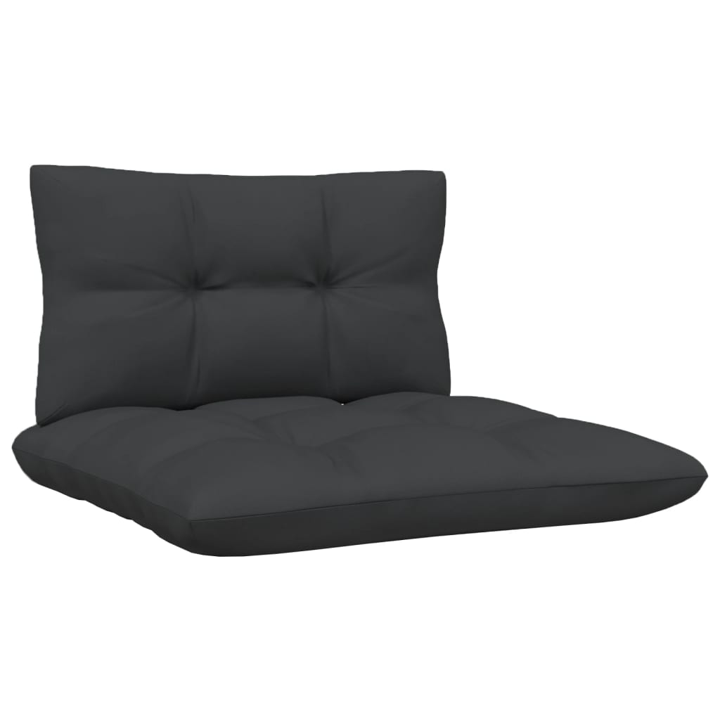 4 Piece Garden Lounge Set with Anthracite Cushions Pinewood - Newstart Furniture