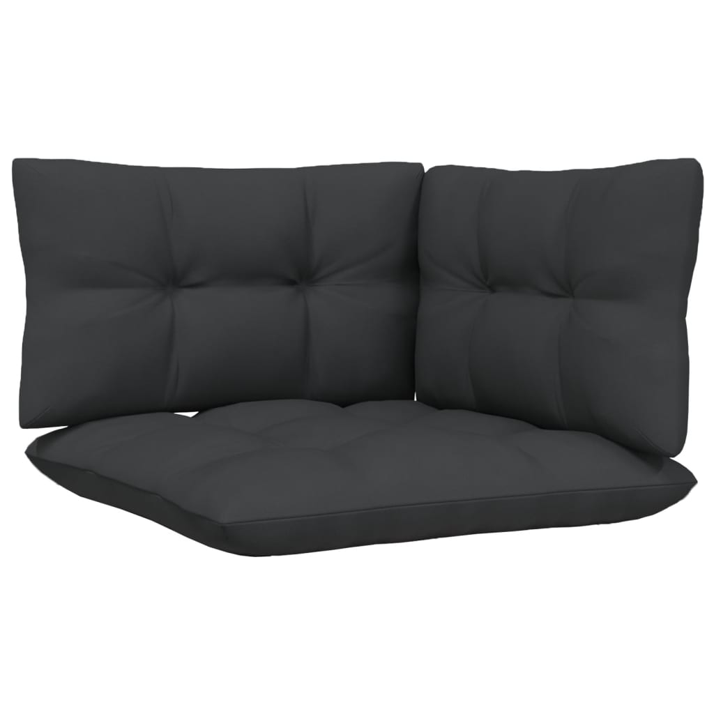 4 Piece Garden Lounge Set with Anthracite Cushions Pinewood - Newstart Furniture