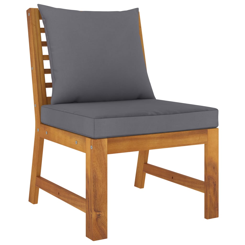 4 Piece Garden Lounge Set with Cushion Solid Acacia Wood - Newstart Furniture