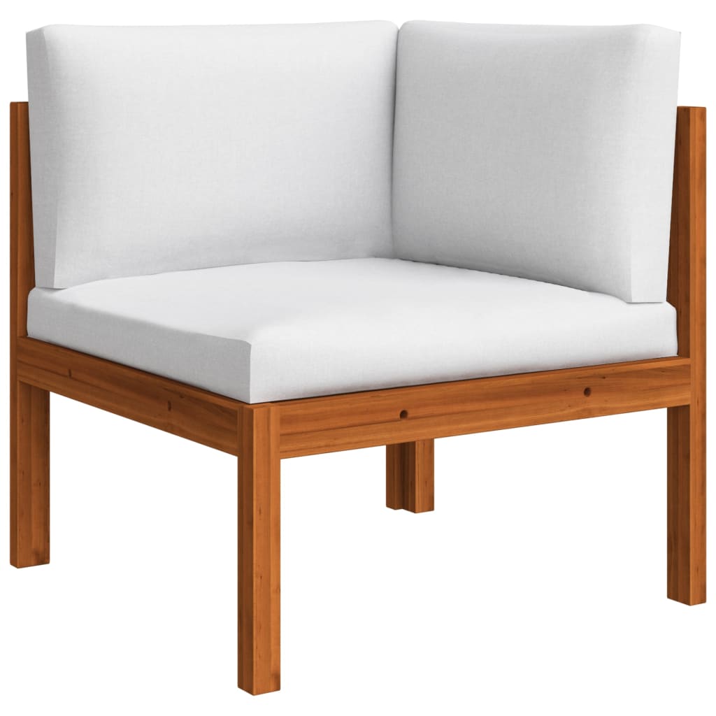4-Seater Garden Sofa with Cushion Solid Acacia Wood - Newstart Furniture