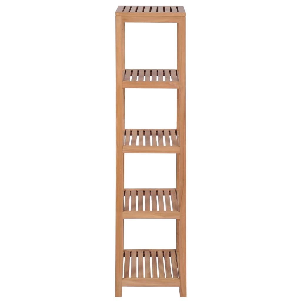 4-Tier Bathroom Storage Rack Solid Teak 42x42x165 cm - Newstart Furniture