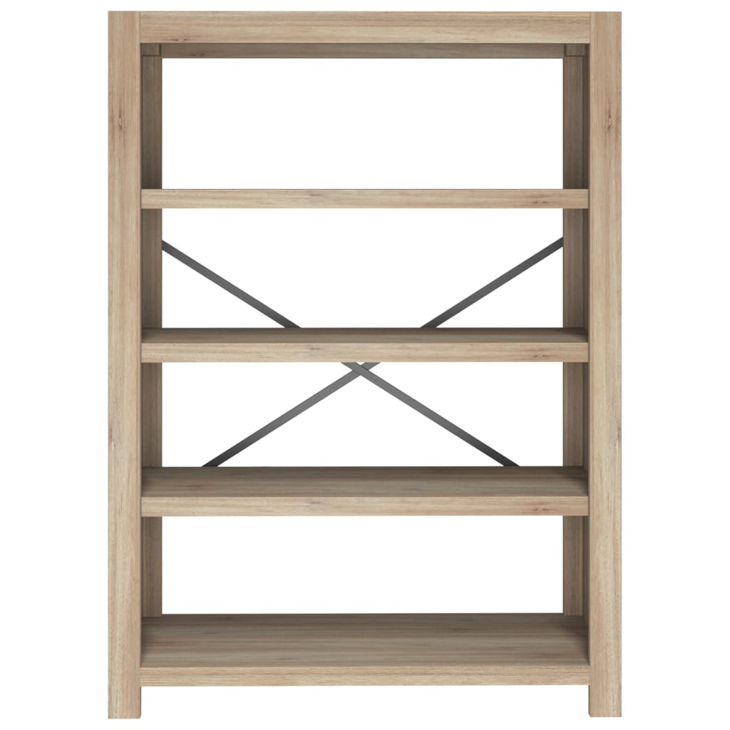 4-Tier Bookcase 80x30x110 cm Solid Wood Acacia - Newstart Furniture