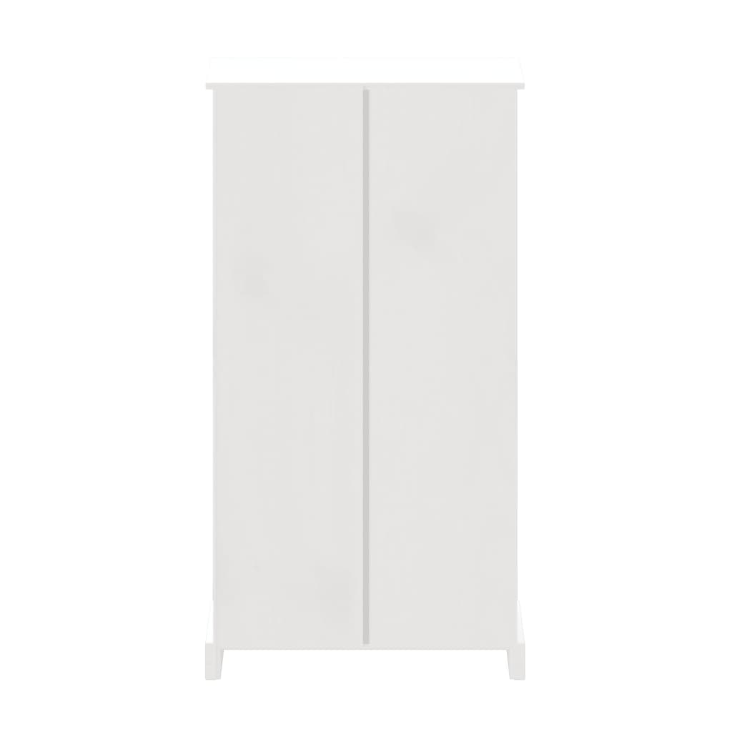 4-Tier Bookcase Mexican Pine Corona Range White 81x29x150 cm - Newstart Furniture
