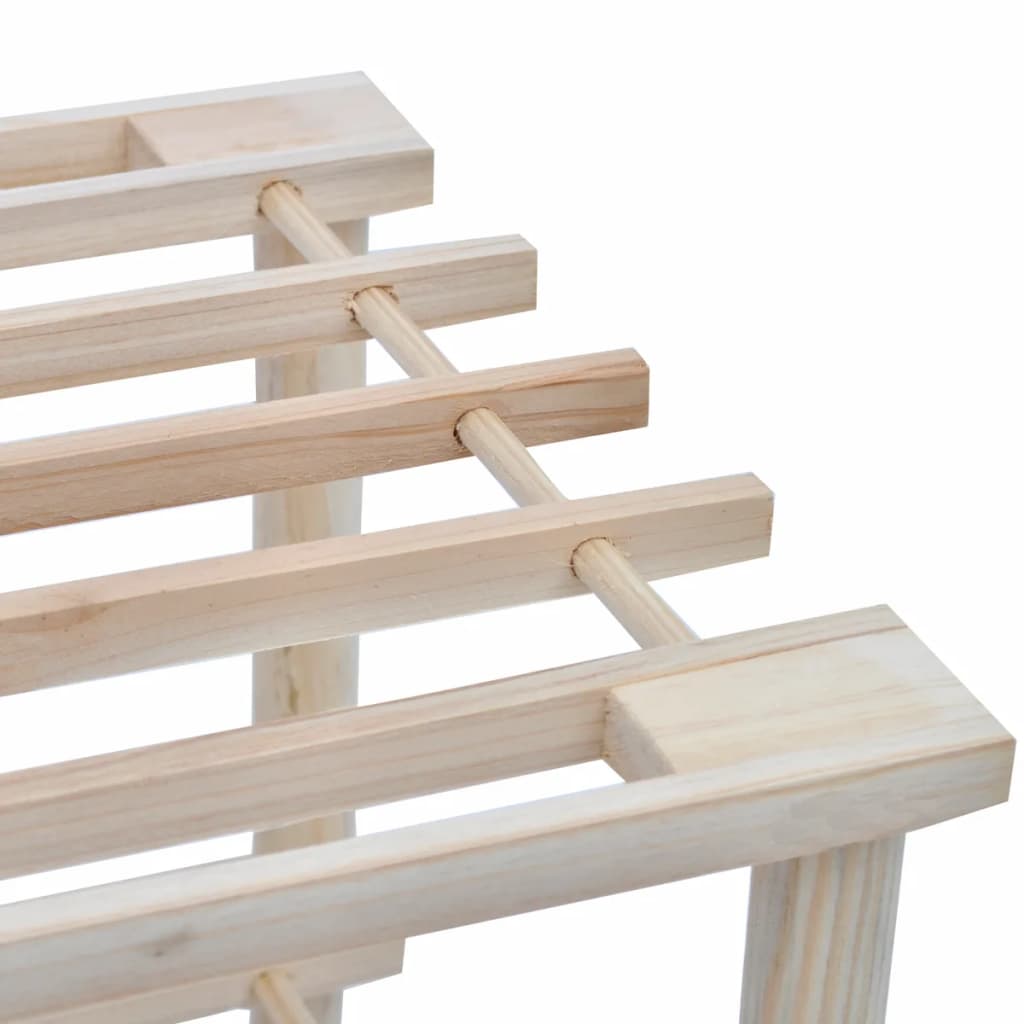 4-Tier Shoe Racks 2 pcs Solid Fir Wood - Newstart Furniture