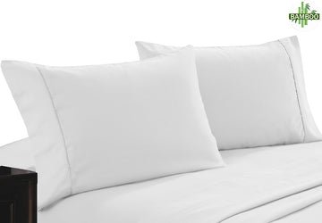 400 thread count bamboo cotton twin pack pillowcase white - Newstart Furniture