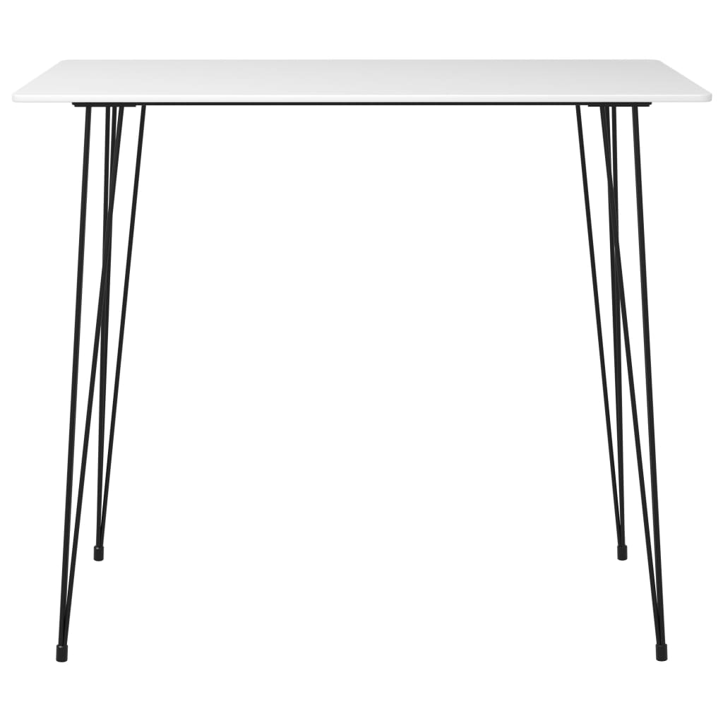 5 Piece Bar Set White and Black - Newstart Furniture