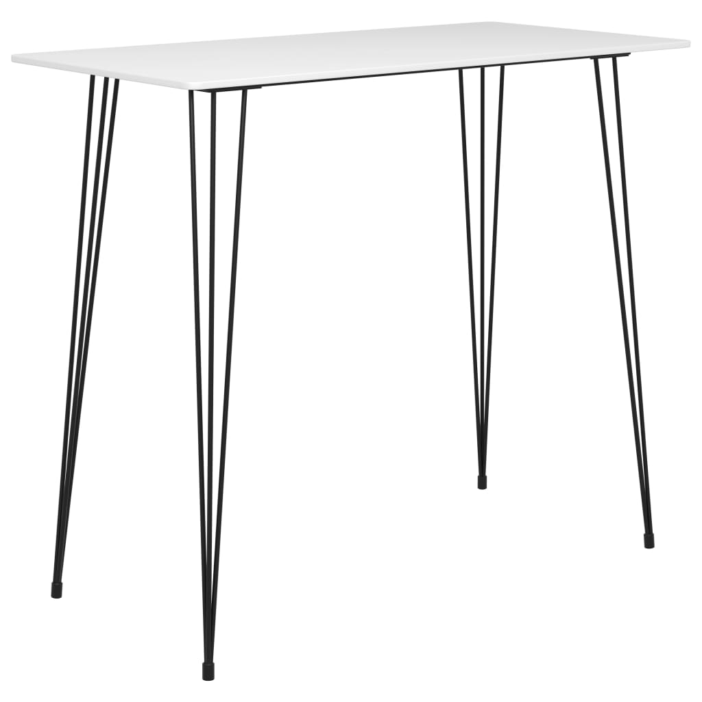 5 Piece Bar Set White and Grey - Newstart Furniture