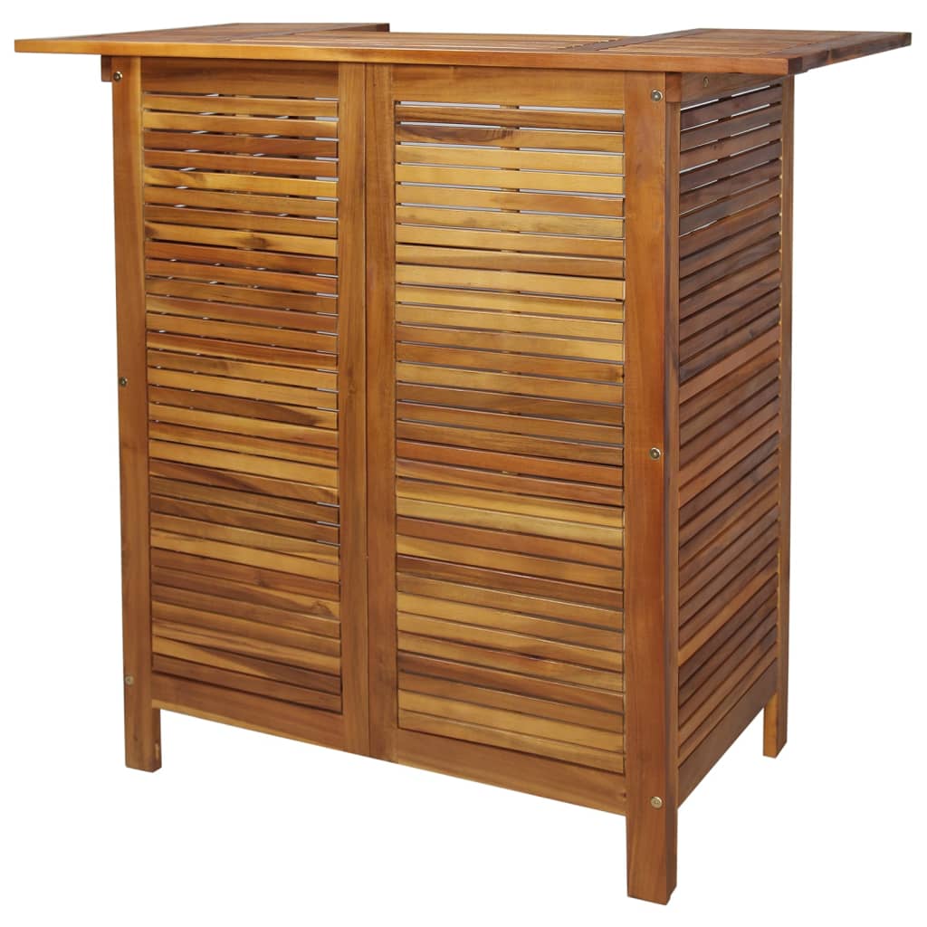 5 Piece Garden Bar Set Solid Wood Acacia - Newstart Furniture