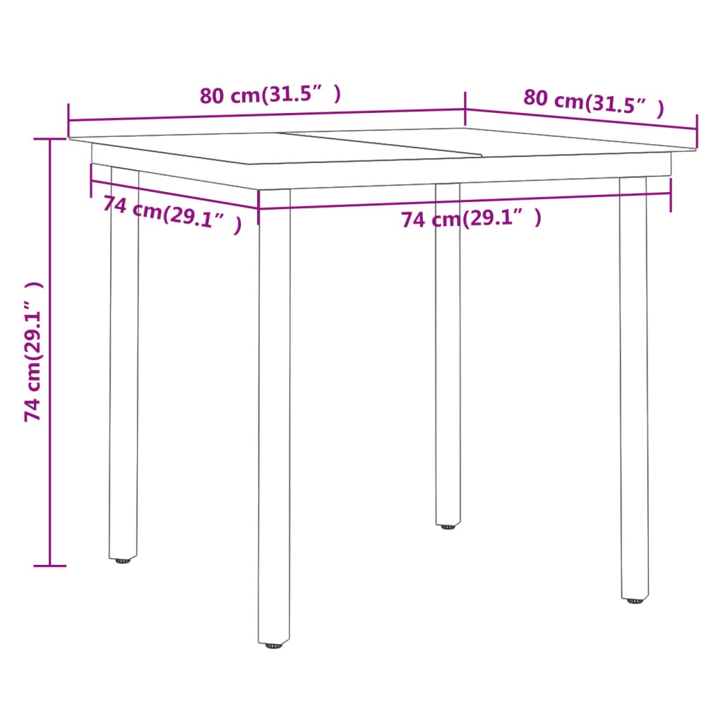 5 Piece Garden Dining Set Grey and Black - Newstart Furniture