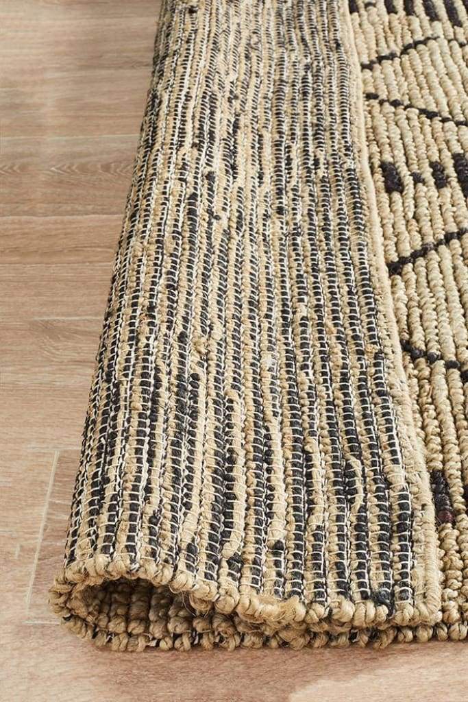 Kenya Kasa Hand Woven Tribal Jute Floor Rug - Newstart Furniture