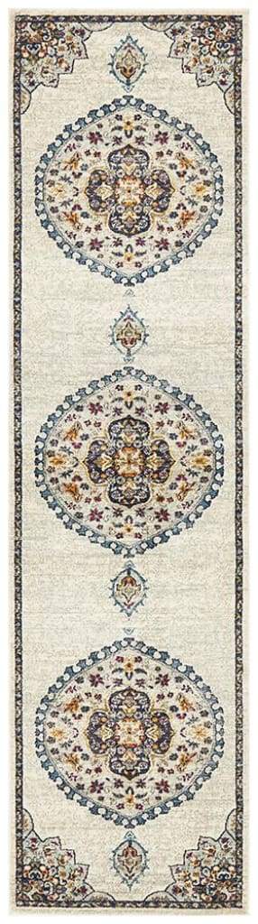 Babylon 202 White Floor Rug - Newstart Furniture