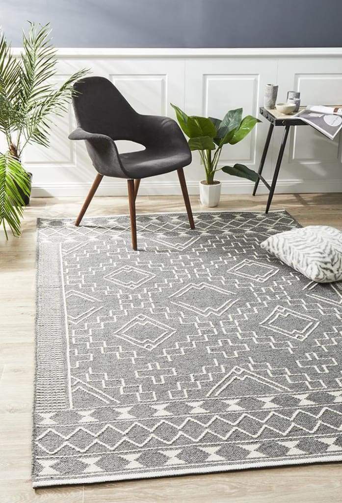 Salena Floor Rug Grey - Newstart Furniture