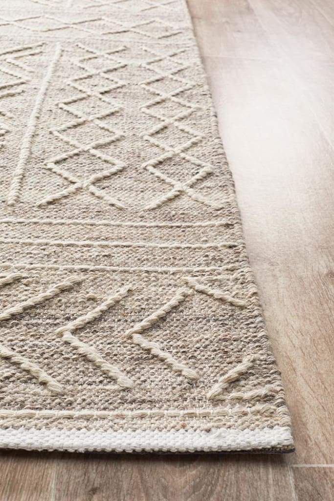 Arya Stitch Woven Floor Rug Natural - Newstart Furniture
