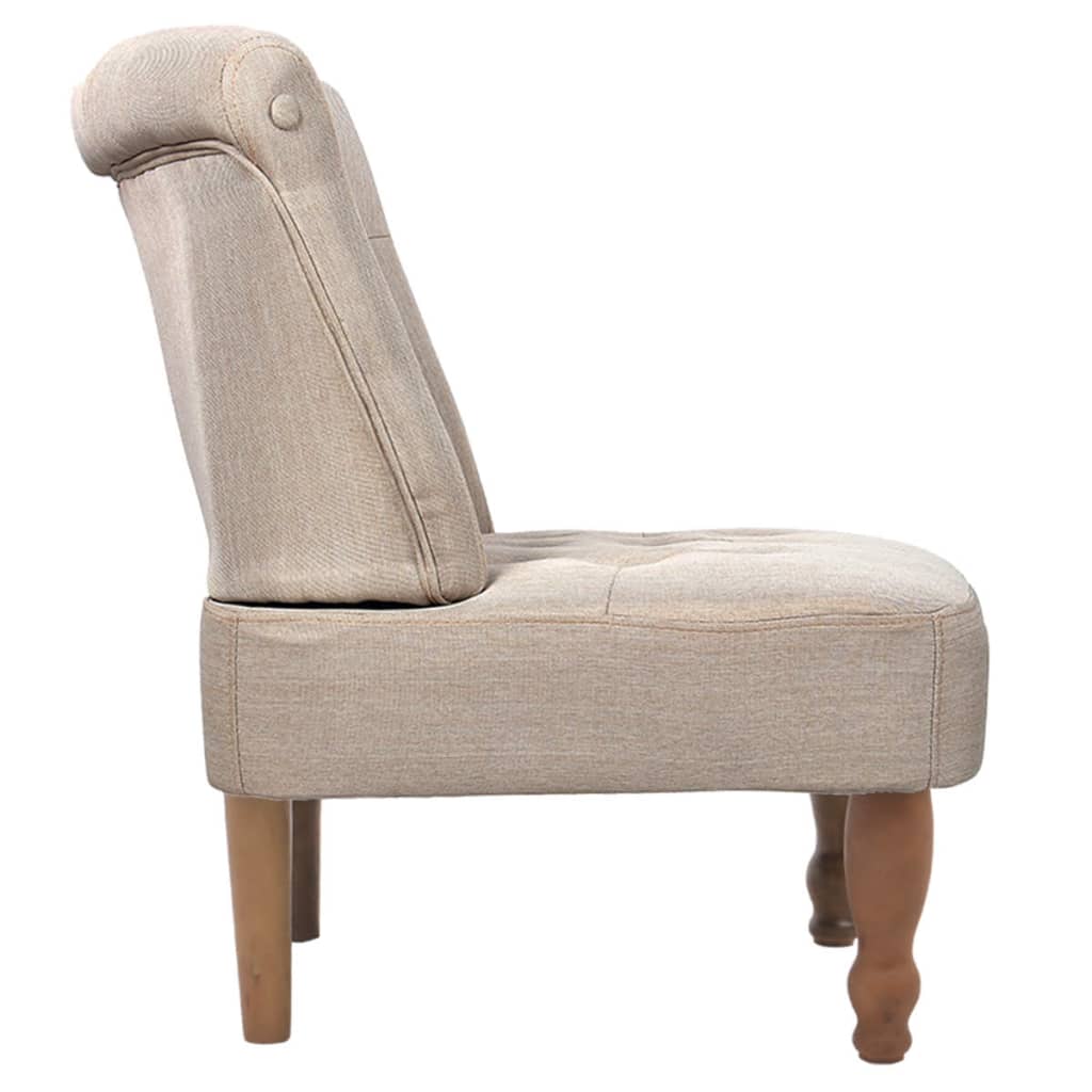 French Chairs 2 pcs Cream Fabric - Newstart Furniture
