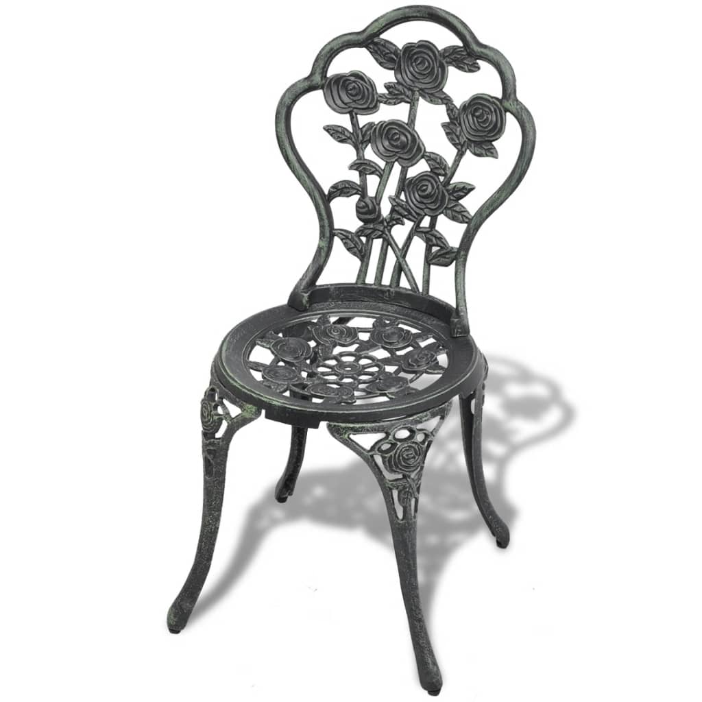 Bistro Chairs 2 pcs Cast Aluminium Green - Newstart Furniture