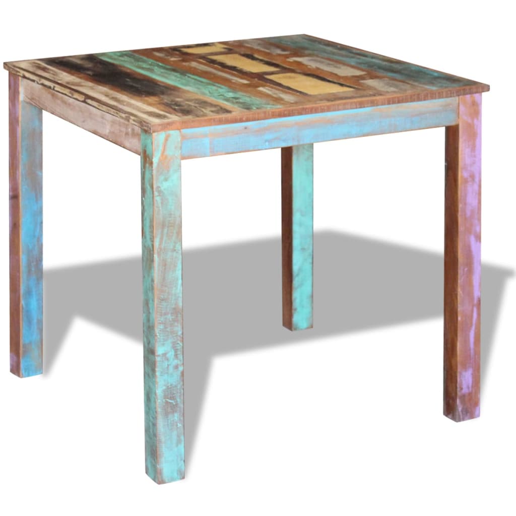 Dining Table Solid Reclaimed Wood 80x82x76 cm - Newstart Furniture