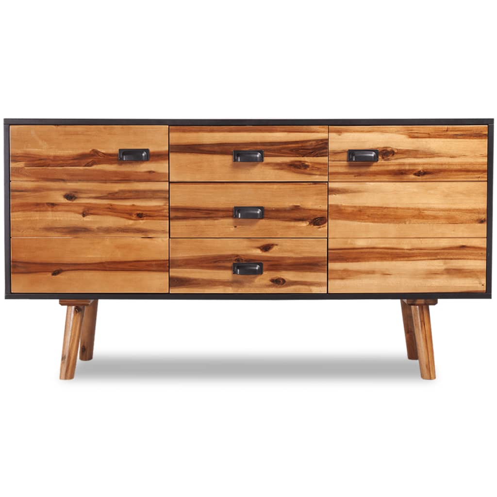 Sideboard Solid Acacia Wood 115x35x70 cm - Newstart Furniture