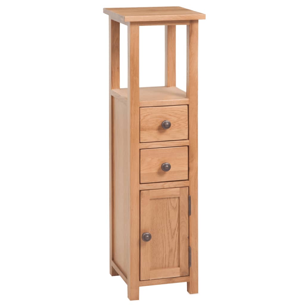 Corner Cabinet 26x26x94 cm Solid Oak Wood - Newstart Furniture