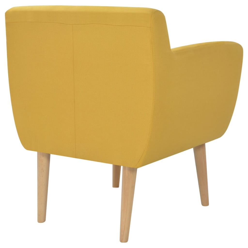 Armchair Yellow Fabric - Newstart Furniture