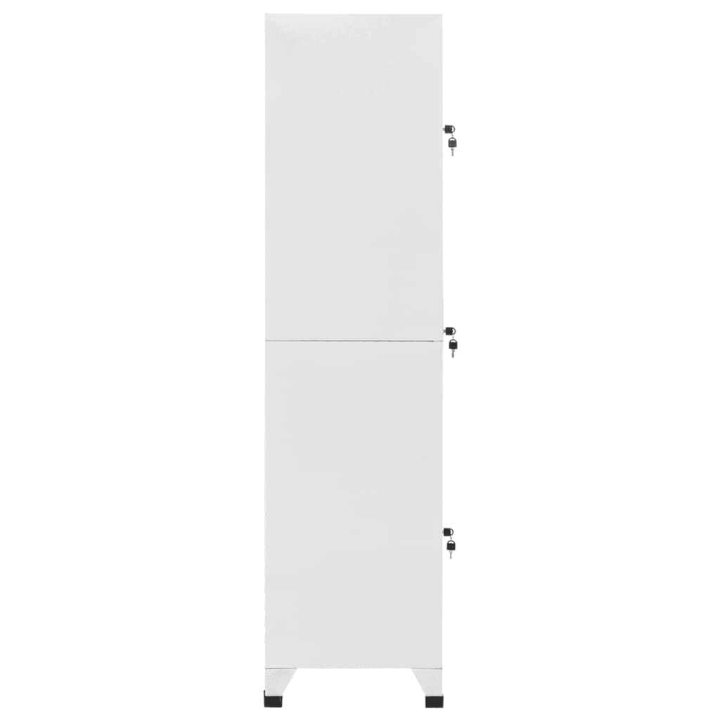 Locker Cabinet with 3 Compartments 38x45x180 cm - Newstart Furniture