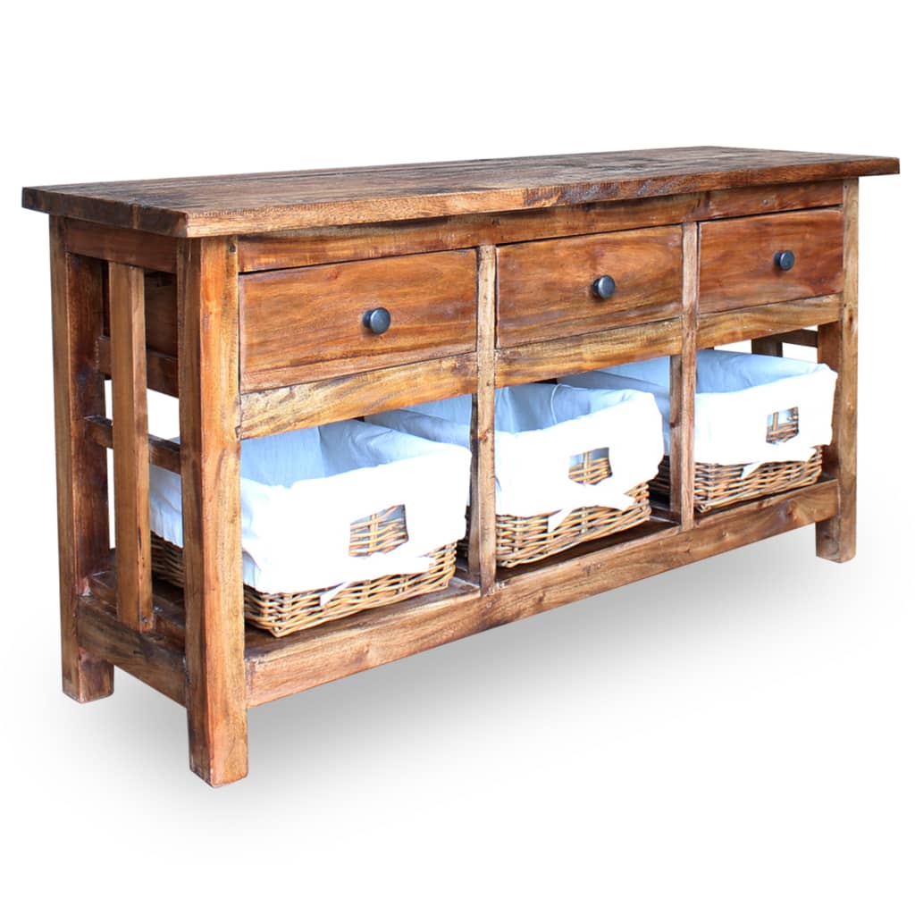 Sideboard Solid Reclaimed Wood 100x30x50 cm - Newstart Furniture