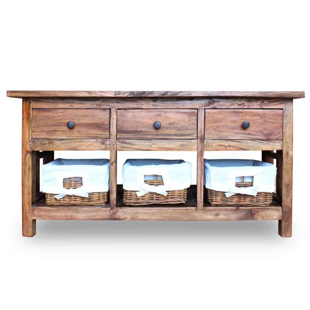 Sideboard Solid Reclaimed Wood 100x30x50 cm - Newstart Furniture