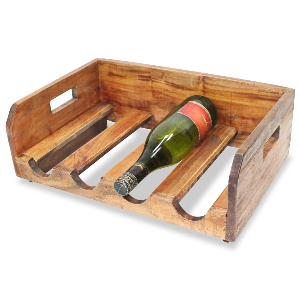 Wine Racks 4 pcs for 16 Bottles Solid Reclaimed Wood - Newstart Furniture