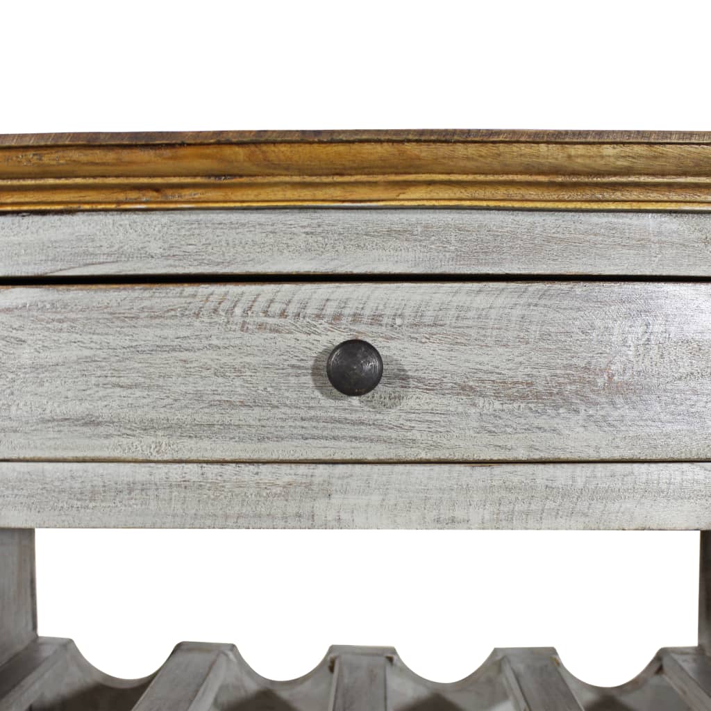 Wine Rack Solid Reclaimed Wood 55x23x85 cm - Newstart Furniture
