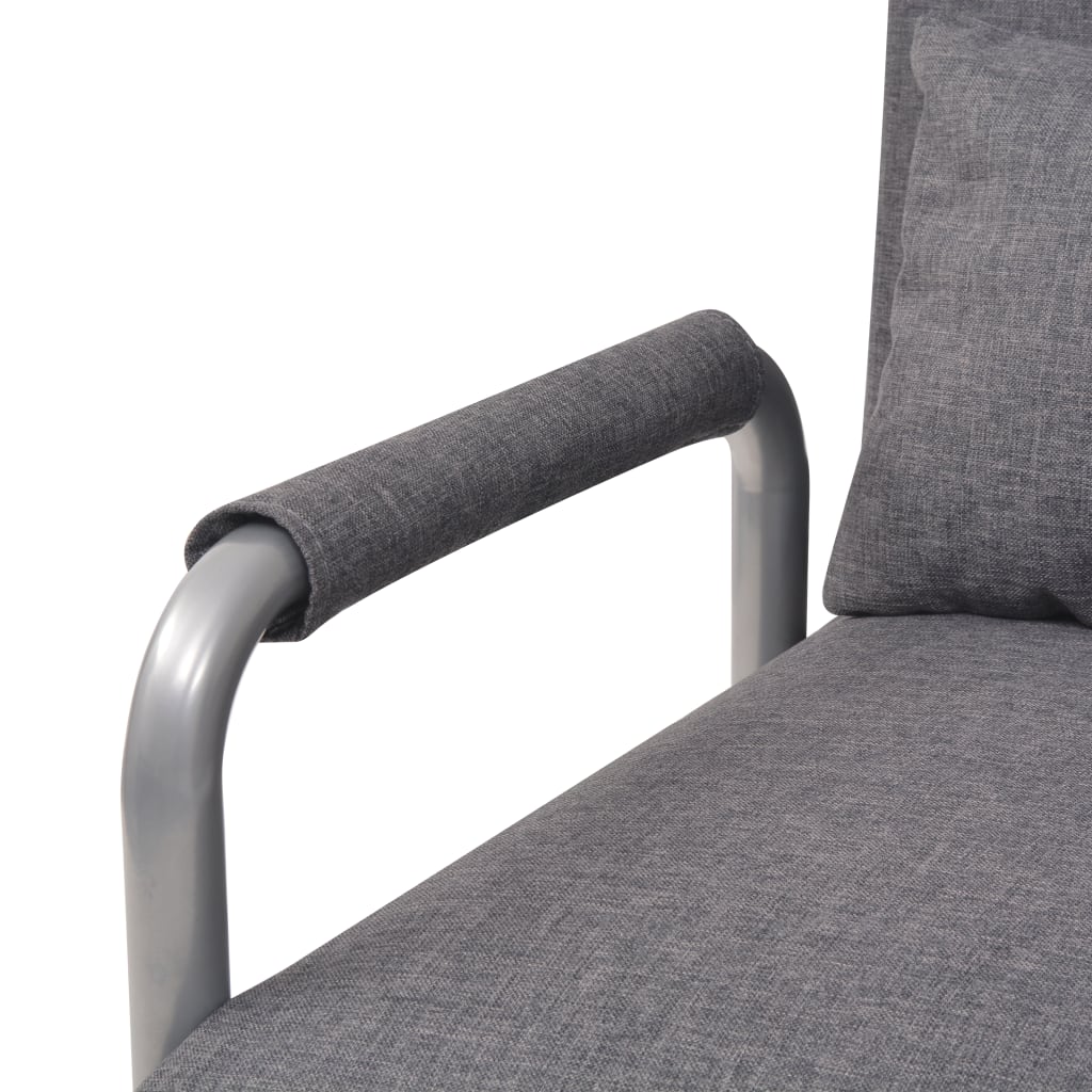 Swivel Chair and Sofa Bed Dark Grey Fabric - Newstart Furniture