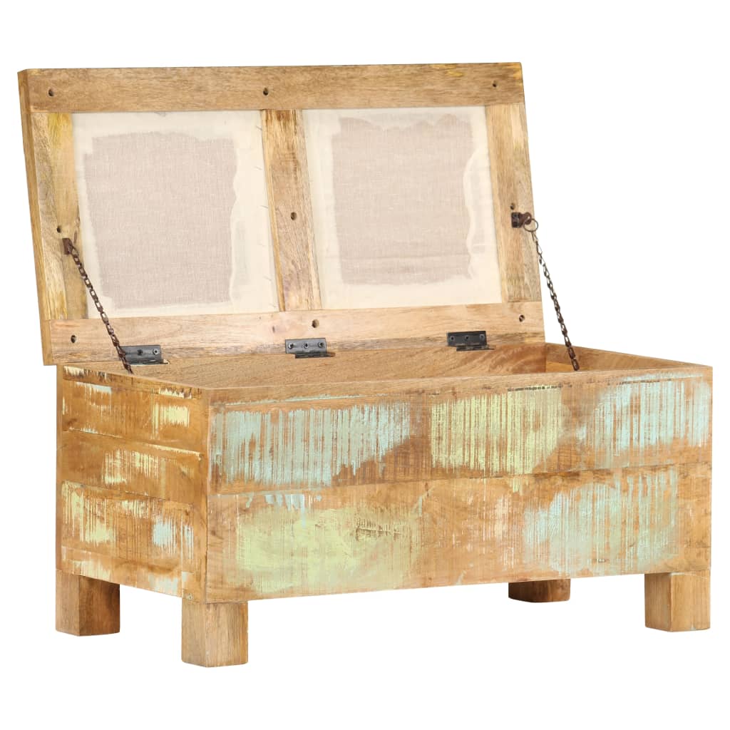 Storage Bench Solid Reclaimed Wood 80x40x40 cm - Newstart Furniture