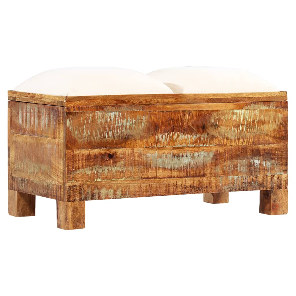 Storage Bench Solid Reclaimed Wood 80x40x40 cm - Newstart Furniture