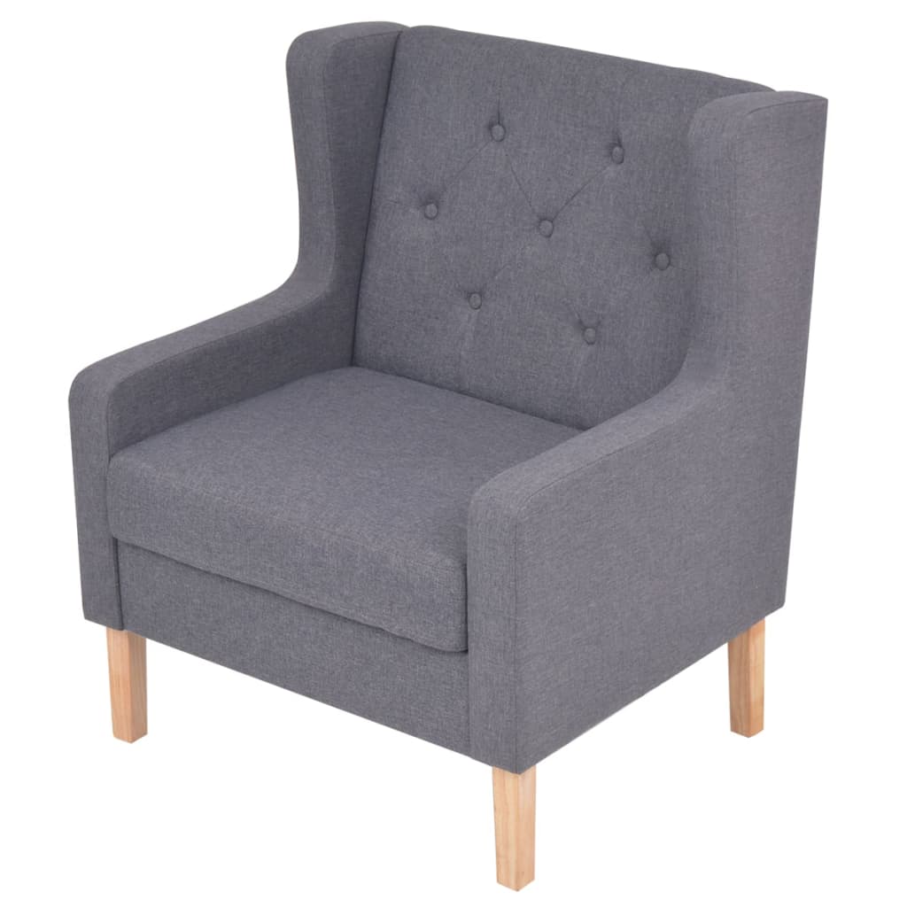 Armchair Grey Fabric - Newstart Furniture