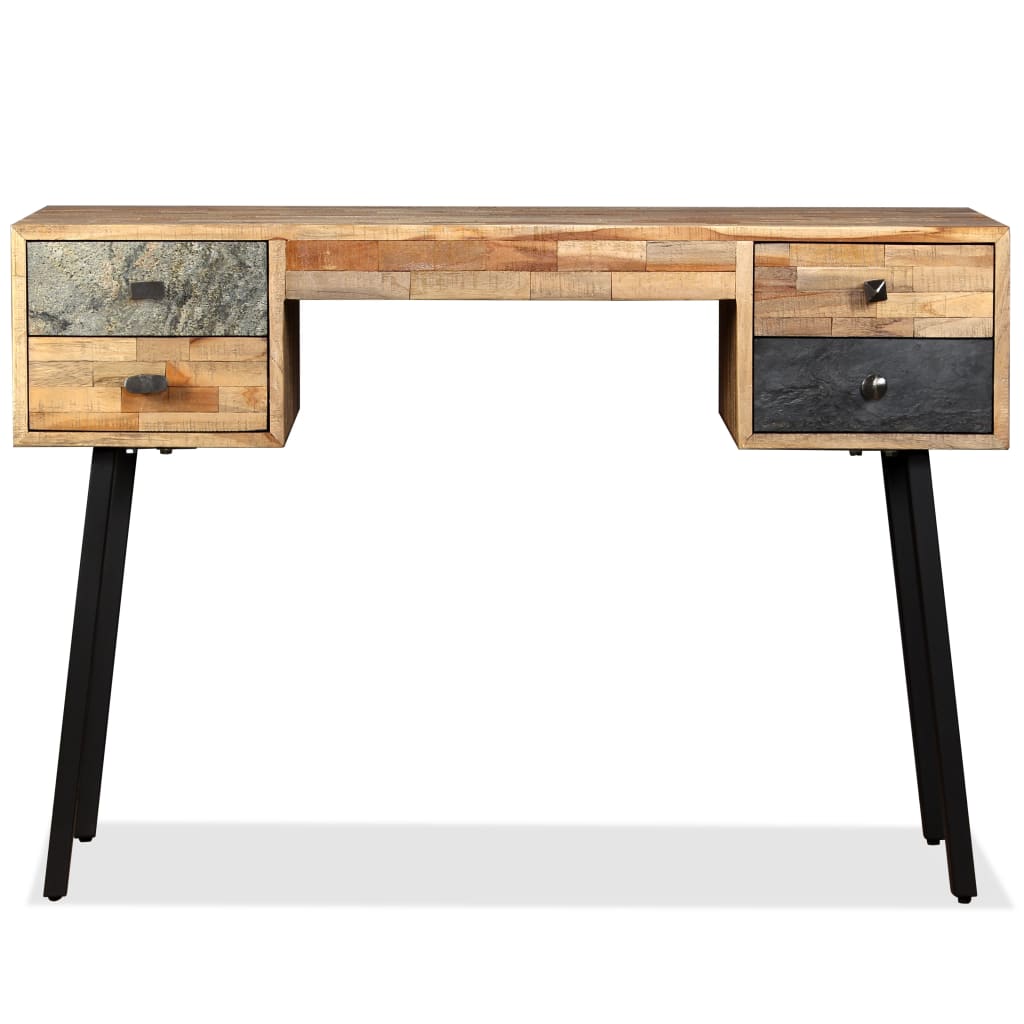 Writing Desk 110x50x76 cm Solid Reclaimed Teak - Newstart Furniture